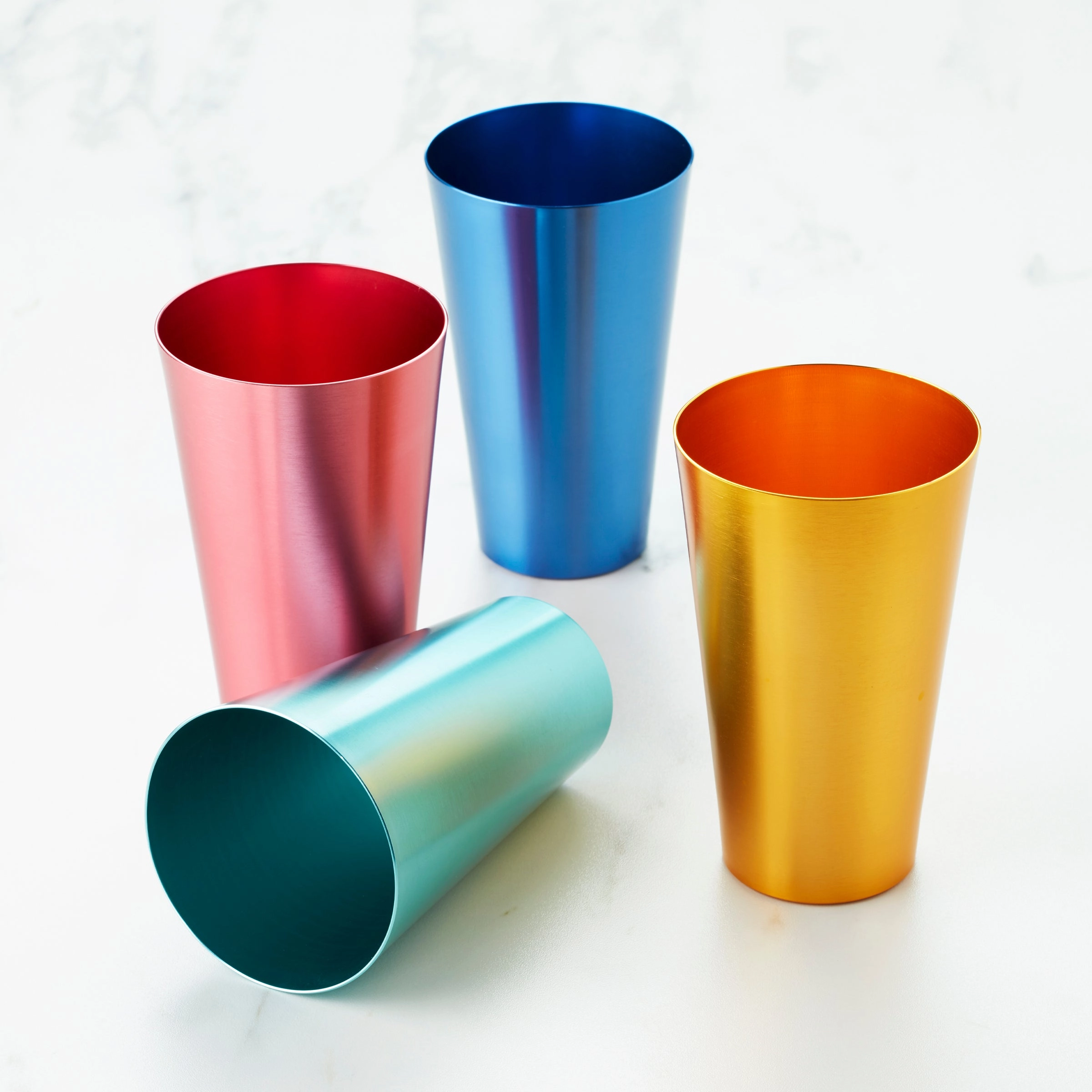 Multicolor All-Purpose Cups - Set Of 4glass cups ,personalized mugs 