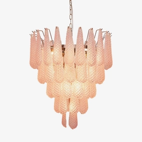 Murano Pink Glass Dewdrop Chandelierrustic chandelier,bedroom chandelier 