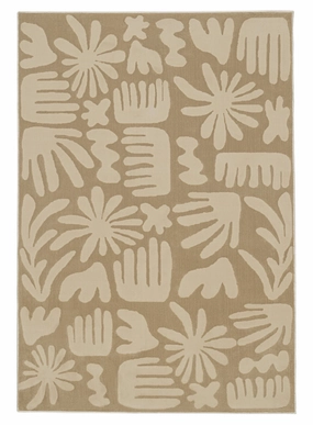 Murzuq Textured Abstract Neutral Washable Rugmodern color block patchwork rug