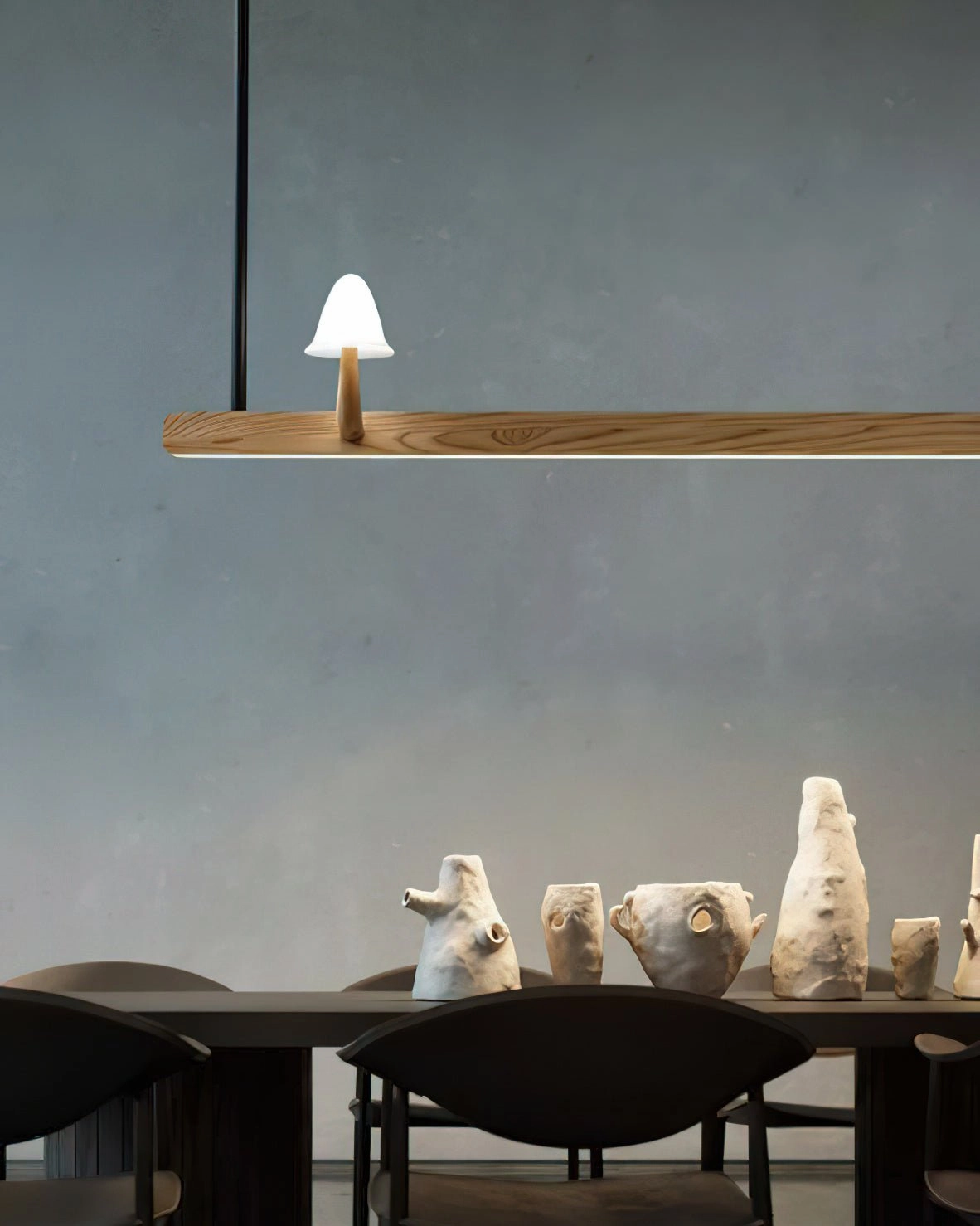 Mushroom Beam Chandelier