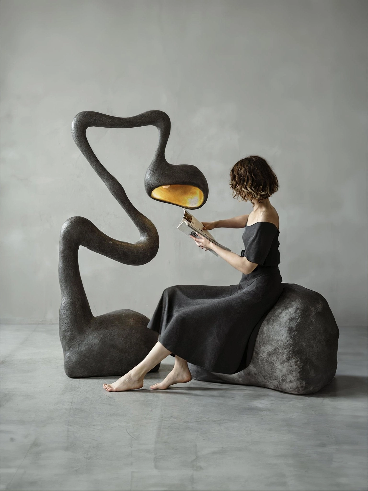 Myrrh Sculpture Floor Lamp