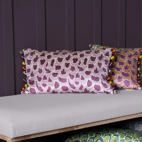 Nada Printed Feather Cushion Amethysthome decor ,wall decor 