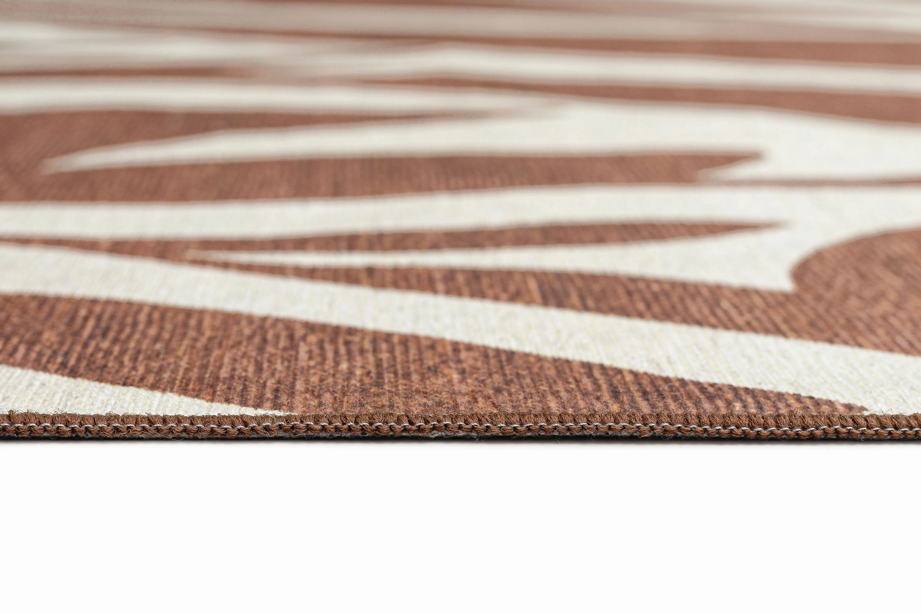 Naima Brown Cream Indoor Outdoor Washable Rug *NO RETURNS UNLESS FAULTY