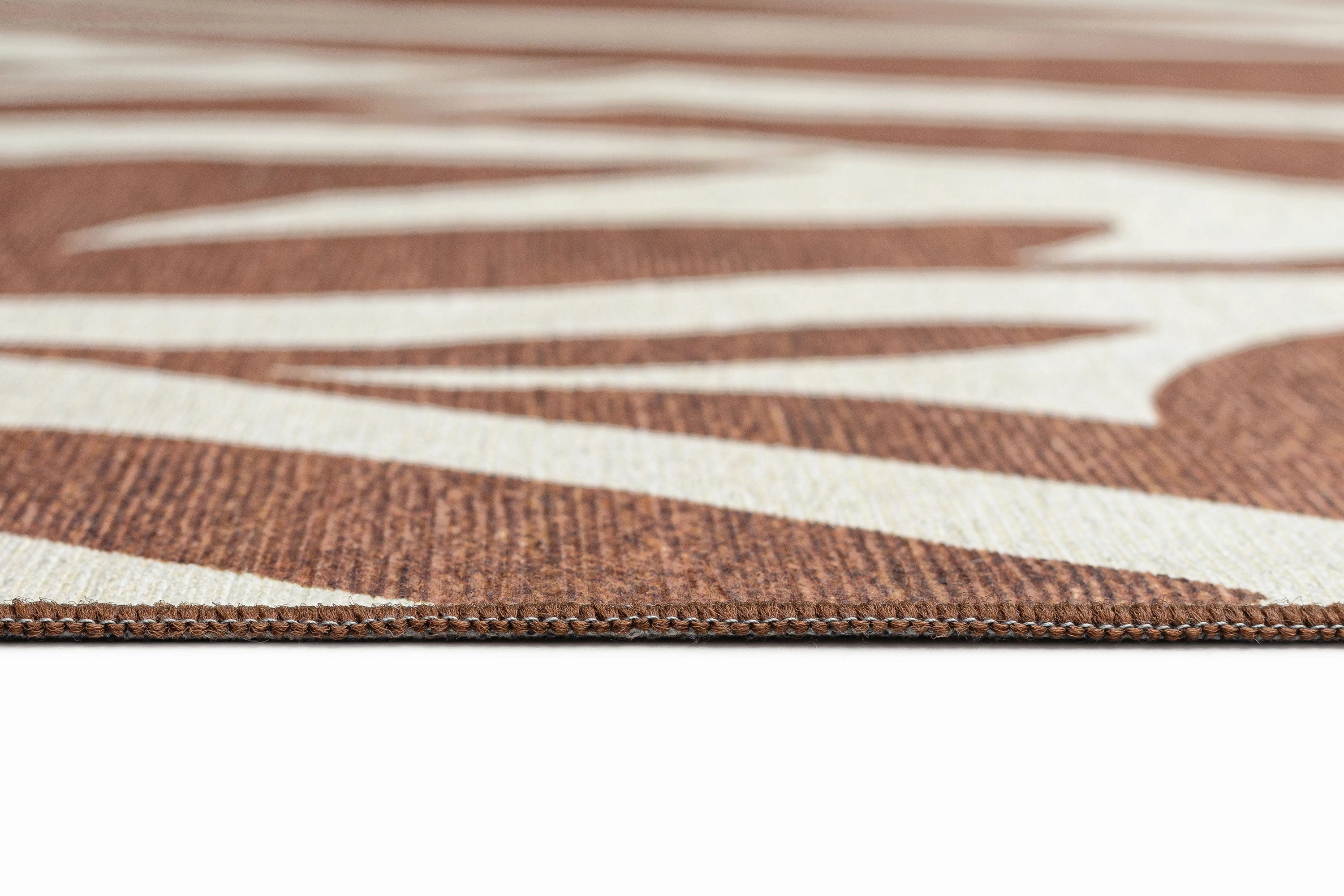Naima Brown Cream Indoor Outdoor Washable Rug *NO RETURNS UNLESS FAULTY