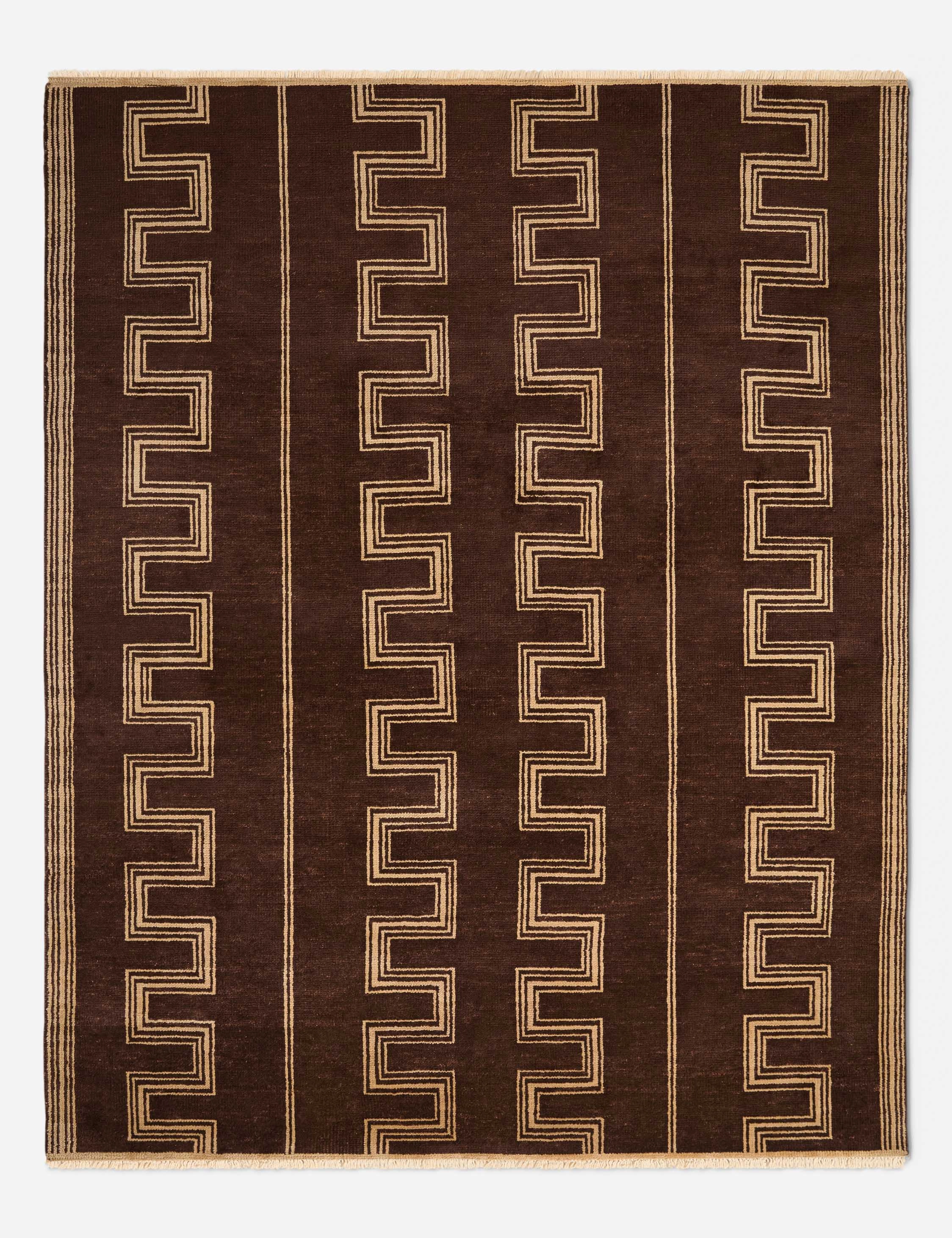 Naman Hand-Knotted Wool Rugmodern color block patchwork rug