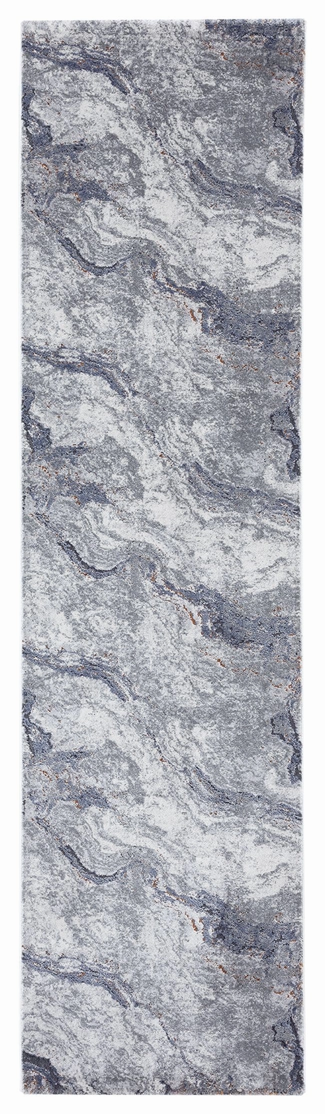 Nami Blue Transitional Runner Rug *NO RETURNS UNLESS FAULTYmodern color block patchwork rug