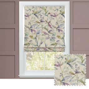 Naura Printed Cotton Made to Measure Roman Blinds Pacific Naturalbedding sets ,throw blankets 