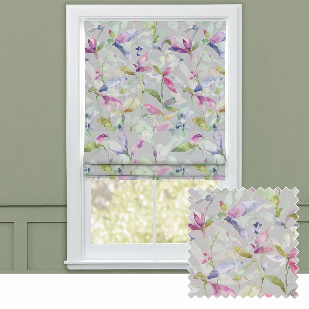 Naura Printed Cotton Made to Measure Roman Blinds Watermelonbedding sets ,throw blankets 