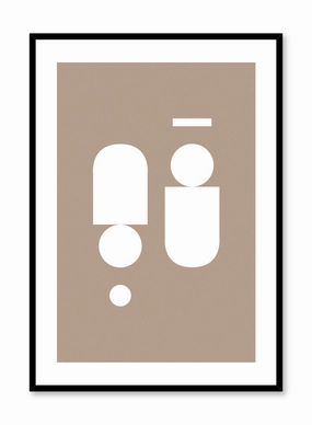 Near Symmetry in Beige, Posterpop culture themed posters