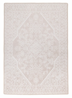 Neci Neutral Cream Plush Rollie Pollie Playmatmodern color block patchwork rug