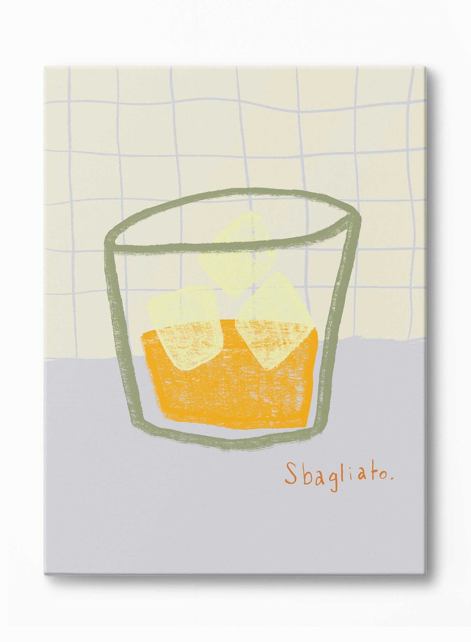 Negroni Sbagliato, Canvasindoor decorative canvas print