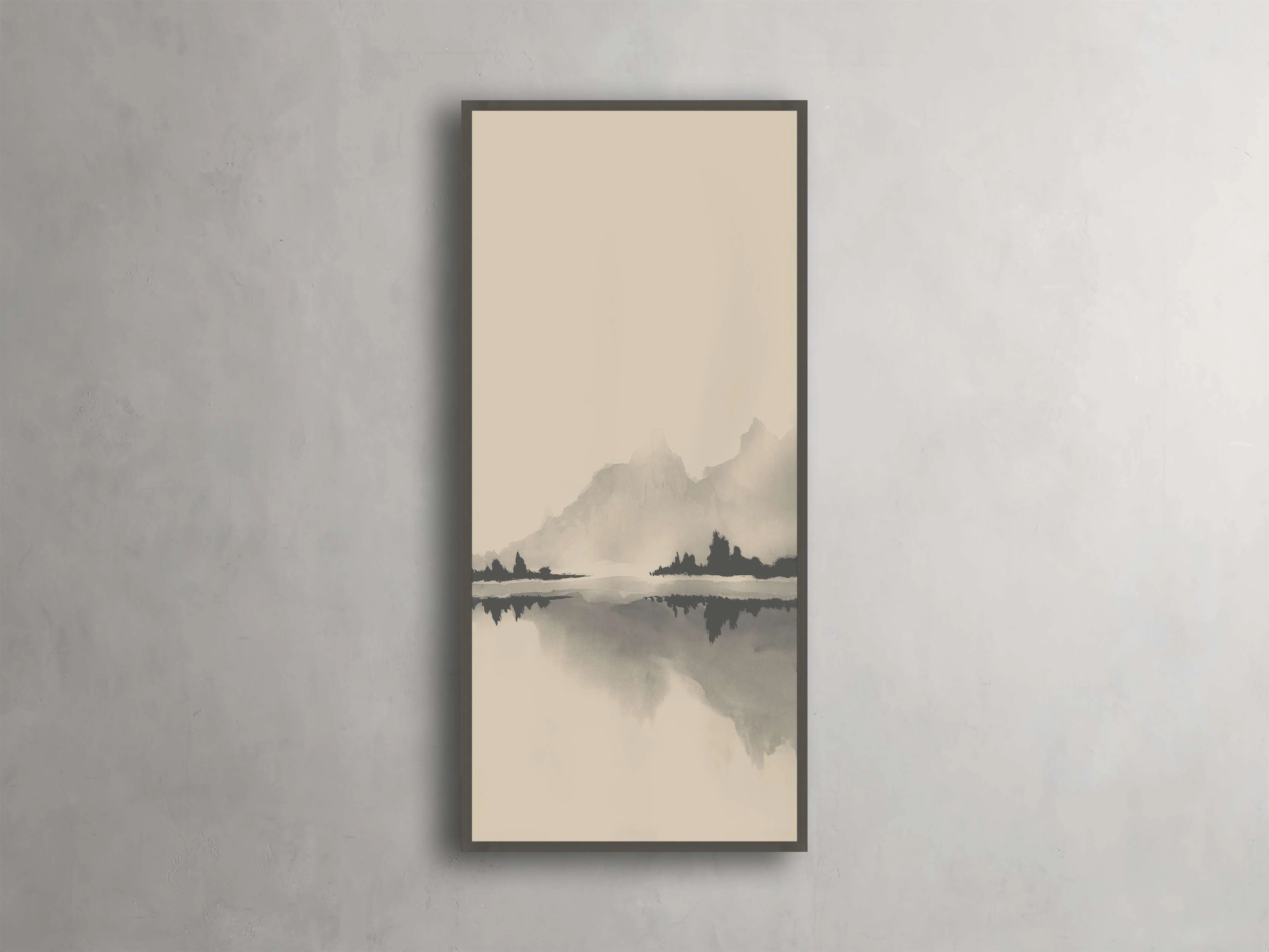 Neutral Horizon I Framed Printnordic style wall decor