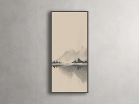Neutral Horizon I Framed Printnordic style wall decor