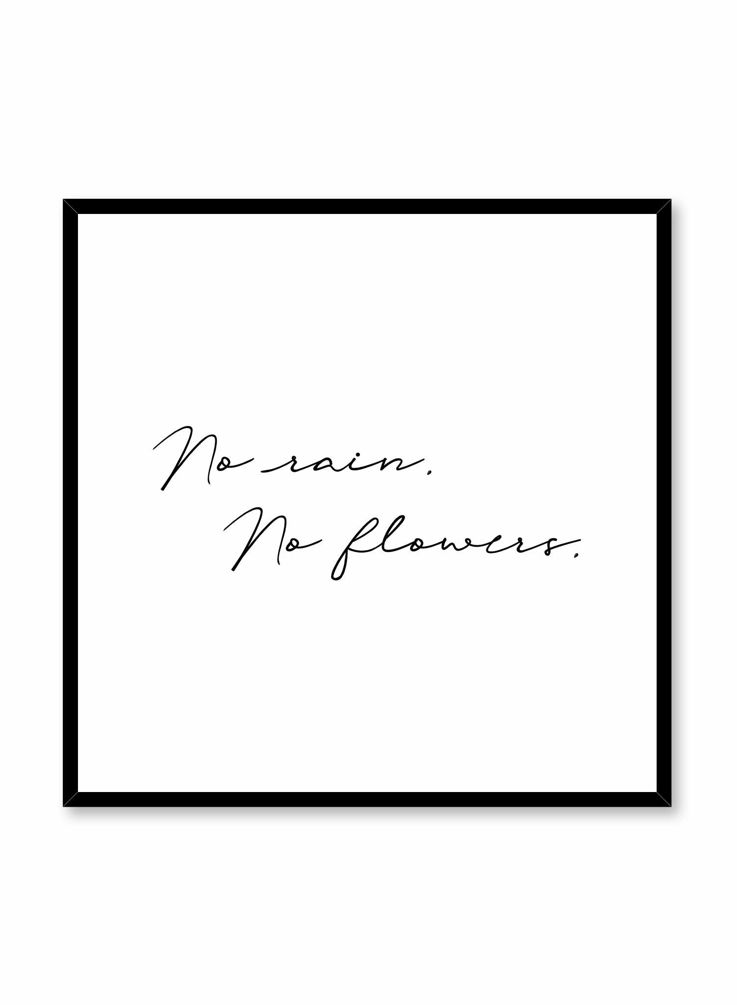 No Rain, Poster