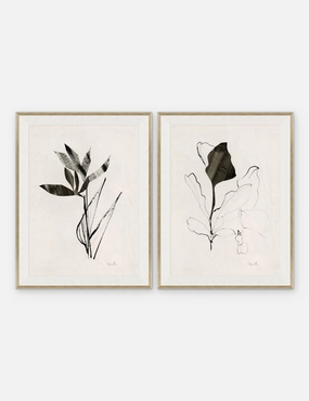 Noir I & II Print by Yuki Osada (Set of 2)nordic style wall decor