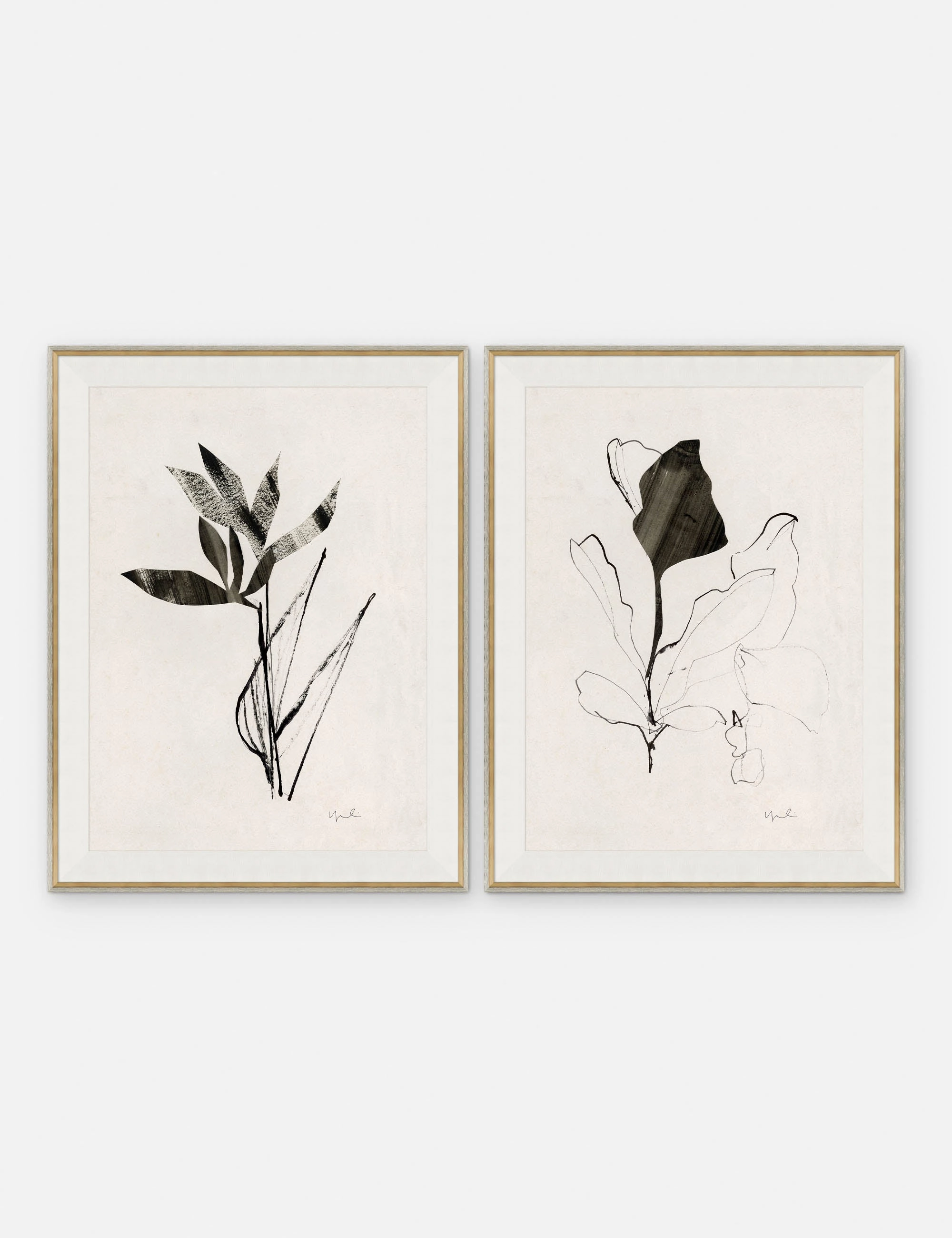 Noir I & II Print by Yuki Osada (Set of 2)nordic style wall decor