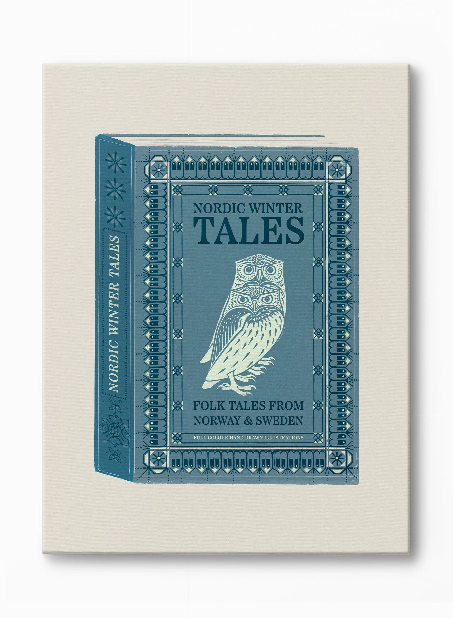 Nordic Tales Book Cover, Canvasindoor decorative canvas print