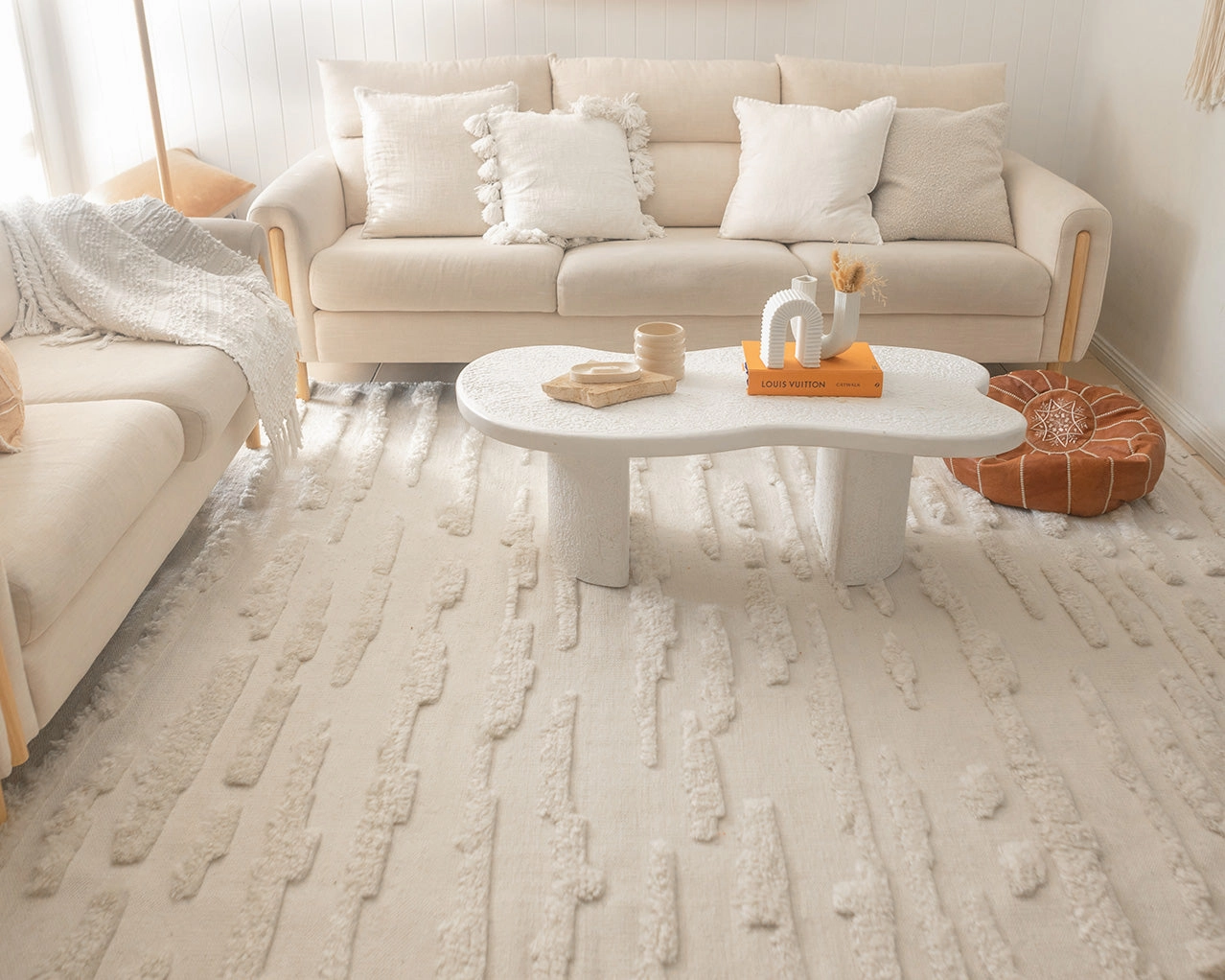 Norelle Neutral Textured Rug *NO RETURNS UNLESS FAULTY