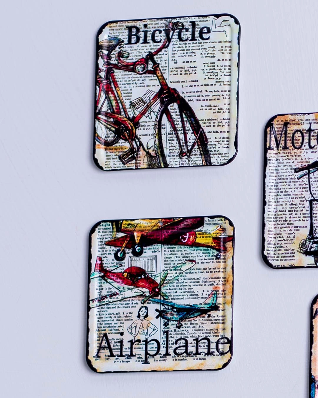 Nostalgia Metal Coasters - Set of 6