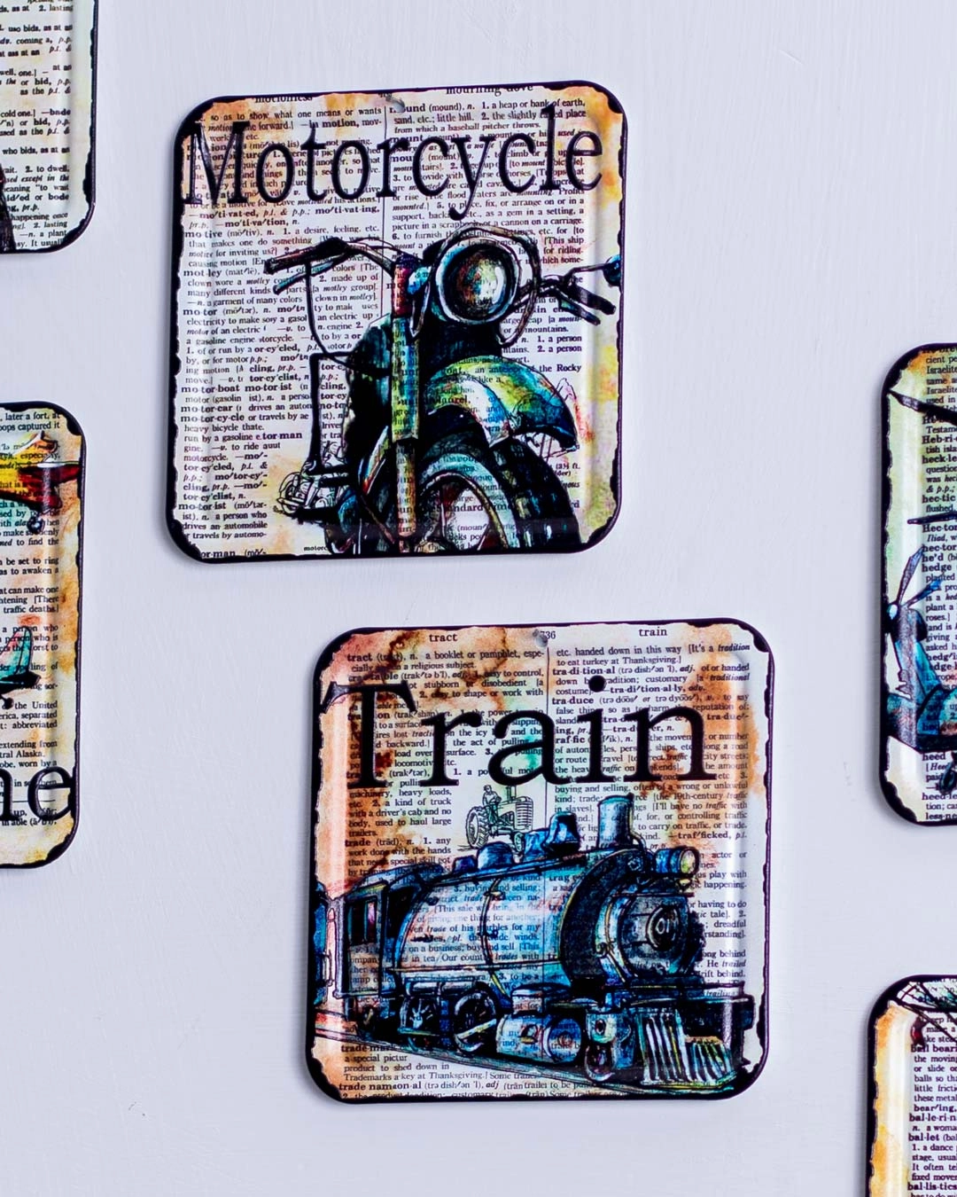 Nostalgia Metal Coasters - Set of 6