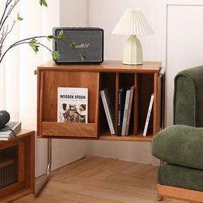 Nova Solid Wood Bookcase Side Table Cabinethome decor ,wall decor 