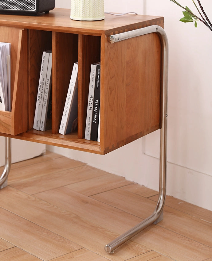 Nova Solid Wood Bookcase Side Table Cabinet