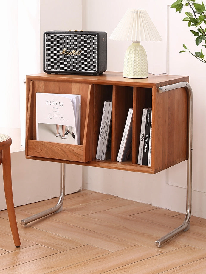 Nova Solid Wood Bookcase Side Table Cabinet
