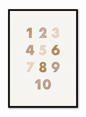 Numbers in Beige, Posterpop culture themed posters