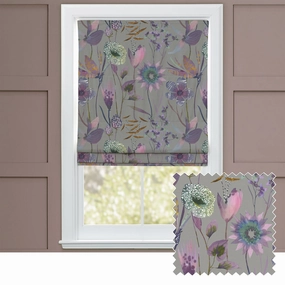 Oceania Printed Cotton Made to Measure Roman Blinds Dahliabedding sets ,throw blankets 