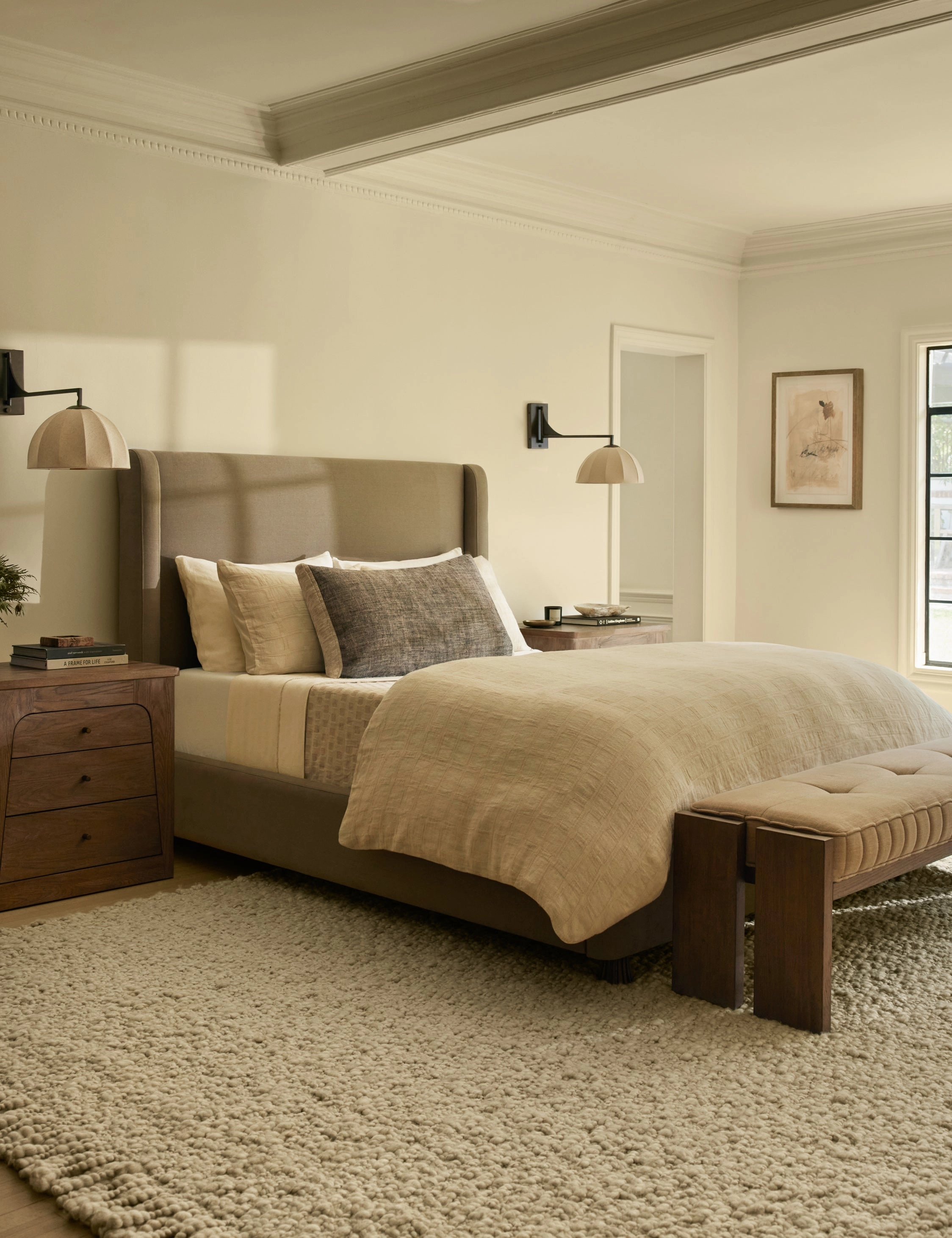 Oike Linen Duvet Cover by DISC Interiors