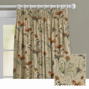 Olearia Printed Made to Measure Curtains Coralbedding sets ,throw blankets 
