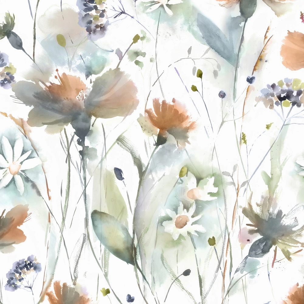 Olearia Printed Made to Measure Curtains Coral