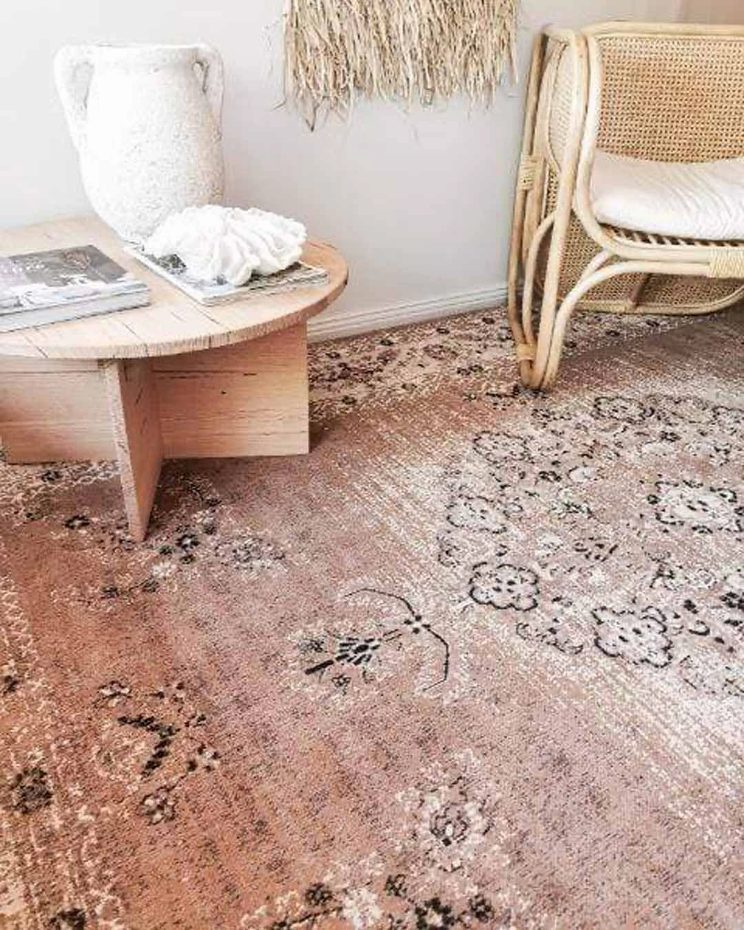 Olive Caramel Brown Traditional Medallion Rug *NO RETURNS UNLESS FAULTY