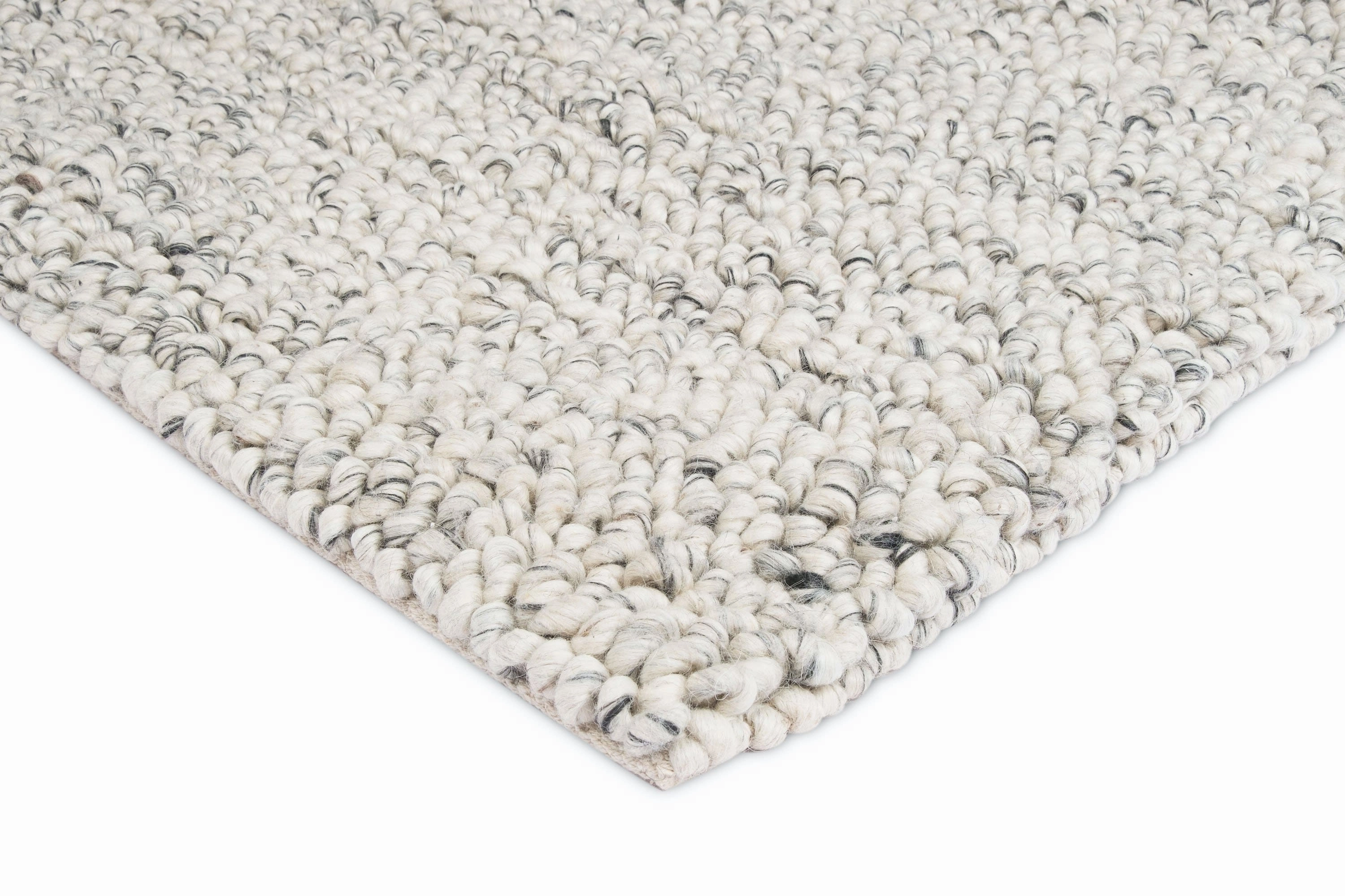 Ollie Grey and Ivory Marble Looped Rug *NO RETURNS UNLESS FAULTY