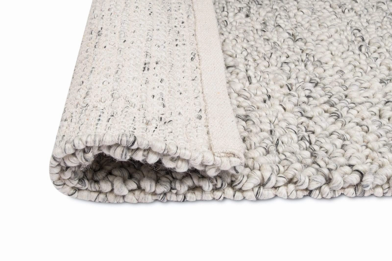 Ollie Grey and Ivory Marble Looped Rug *NO RETURNS UNLESS FAULTY