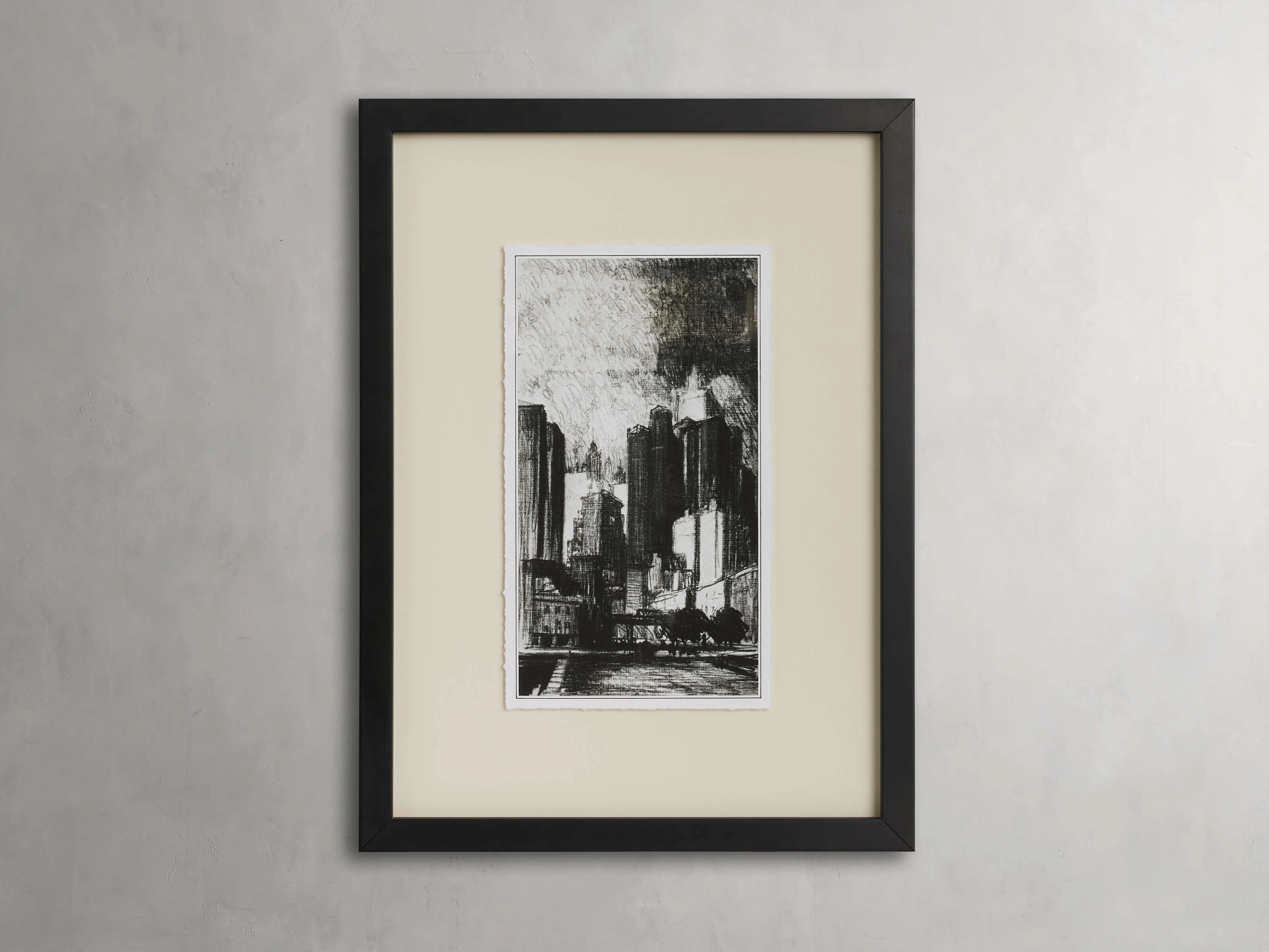 On the Street Framed Printnordic style wall decor