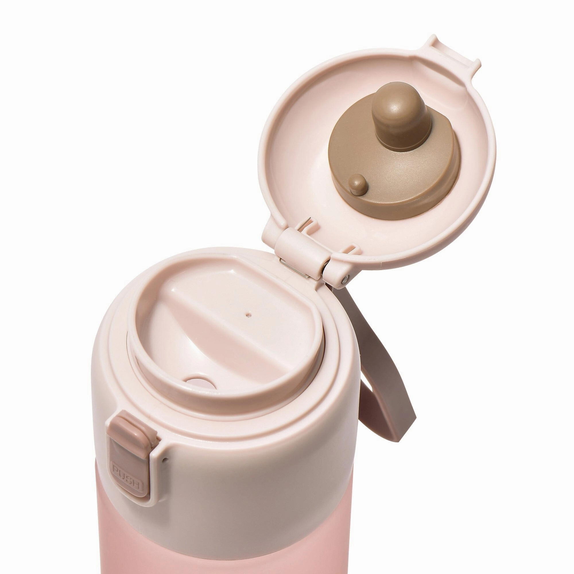 One-Touch Clear Bottle Pink