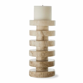 Onyx Pillar Candle Holder - Largebedding sets ,throw blankets 