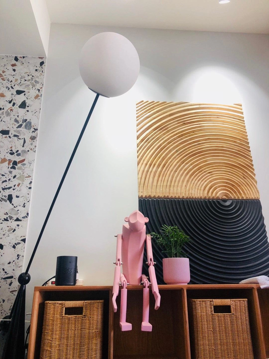 Opal Arc Floor Lamp