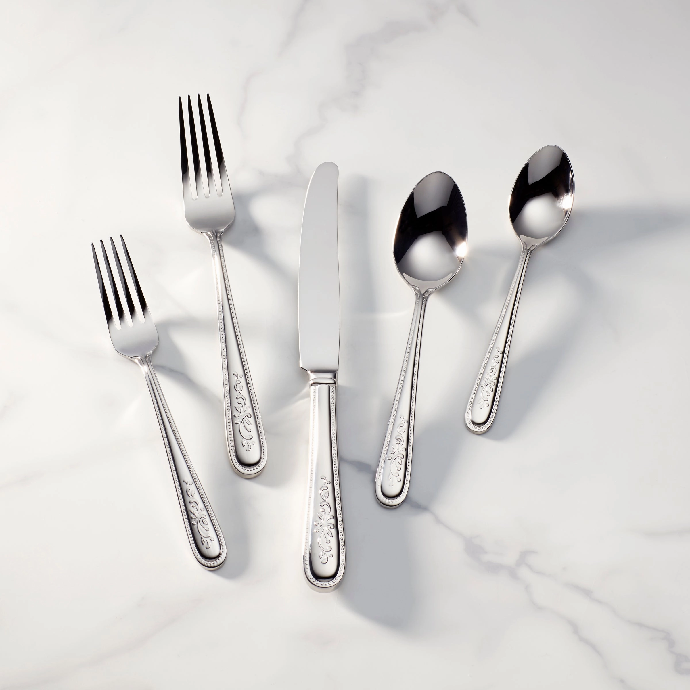 Opal Innocence 20 Piece Flatware Seteco-friendly bamboo fiber tableware set 