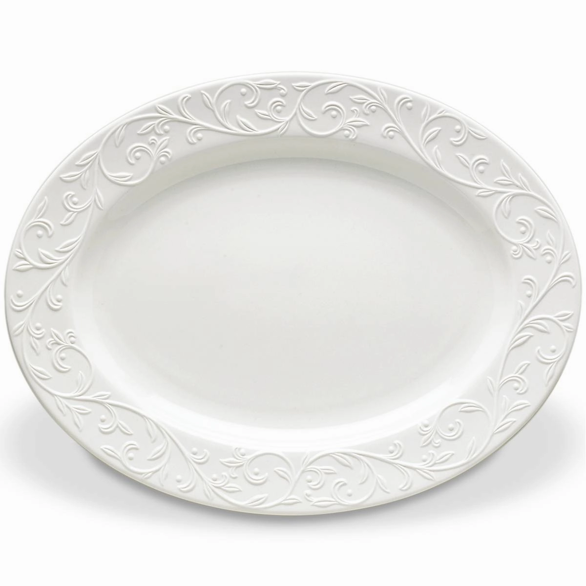 Opal Innocence Carved Oval Platterafternoon tea dessert tray
