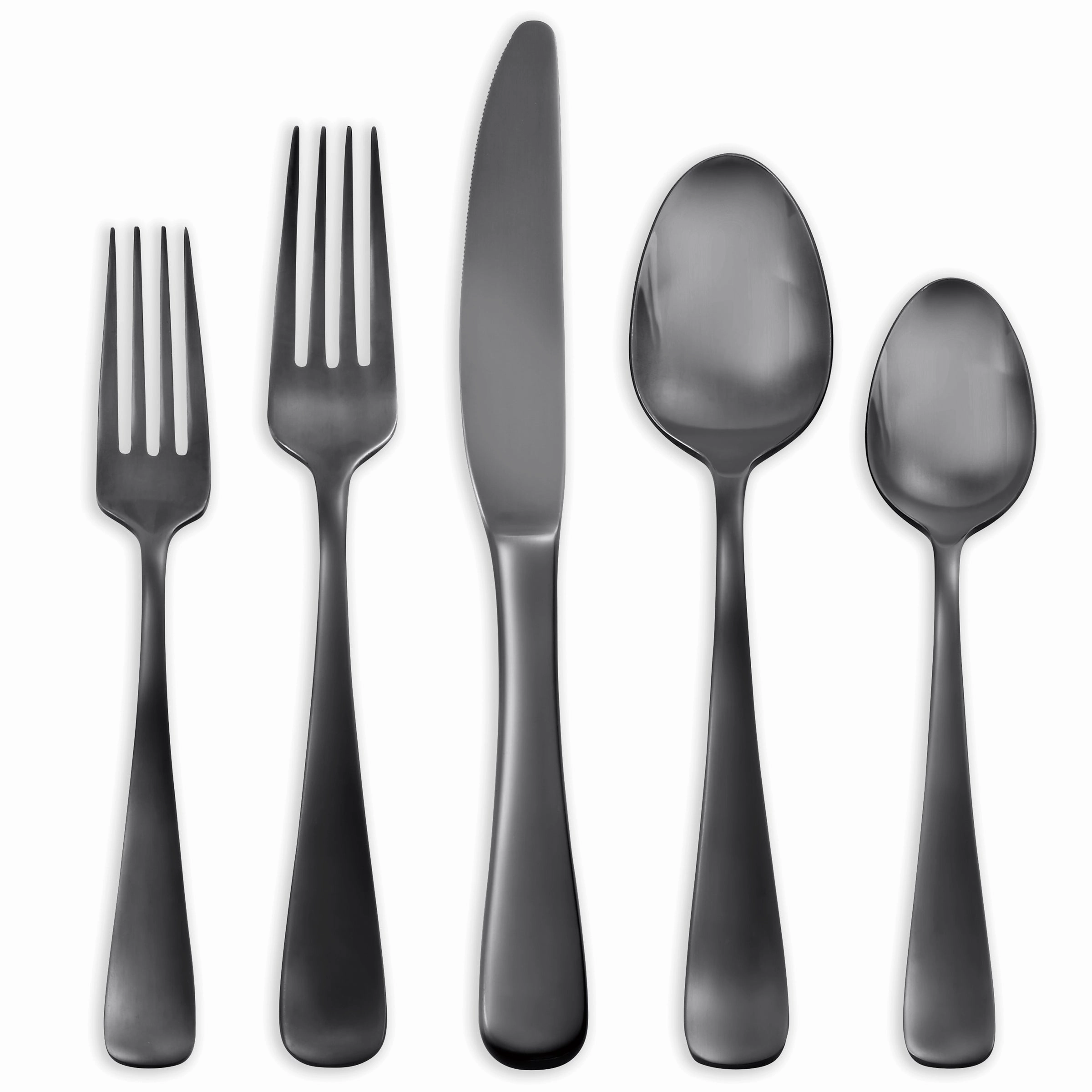 Opera Black Titanium 5 Piece Place Settinghalloween party decor ,outdoor halloween decor 