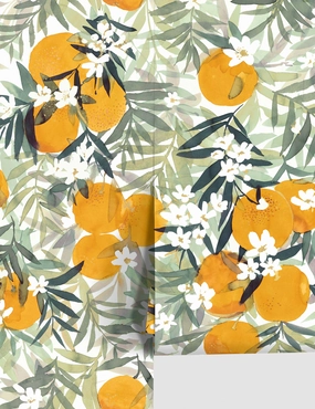 Orange Blossom Peel   Stick Wallpapernordic style wall decor