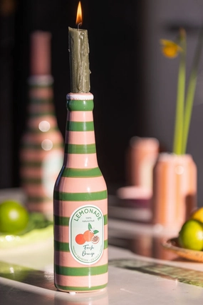 Orange Lemonade Bottle Vasedecorative vase ,Modern Ceramic Vase for Home Decoration 