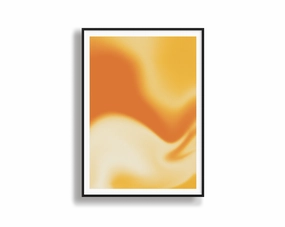 Orange Wave Gradientmodern abstract painting decor