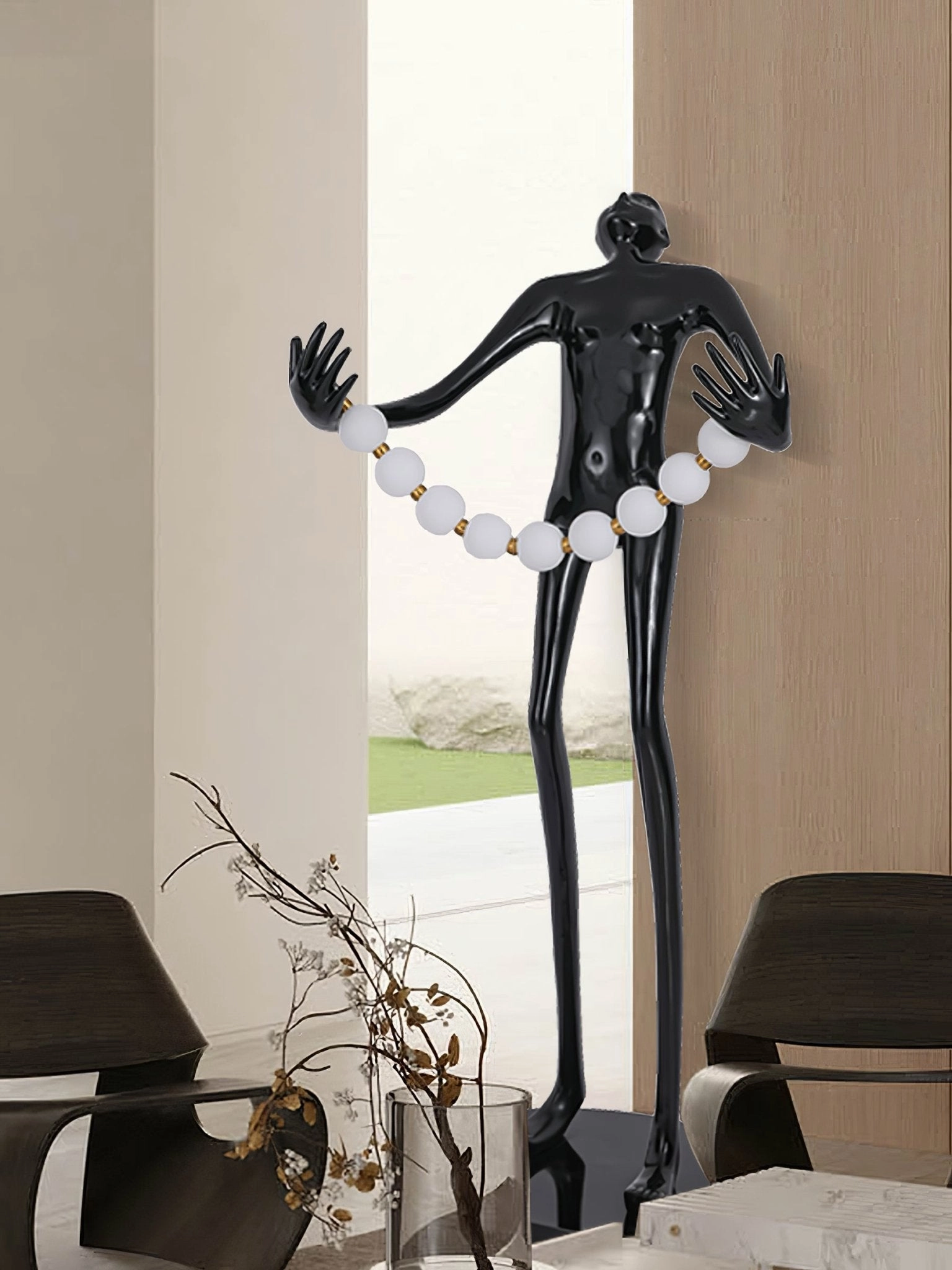 Orb Juggler Sculpture Floor Lamp
