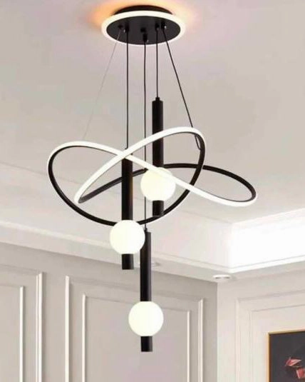 Orbit  LED Globe Infinity Chandelier
