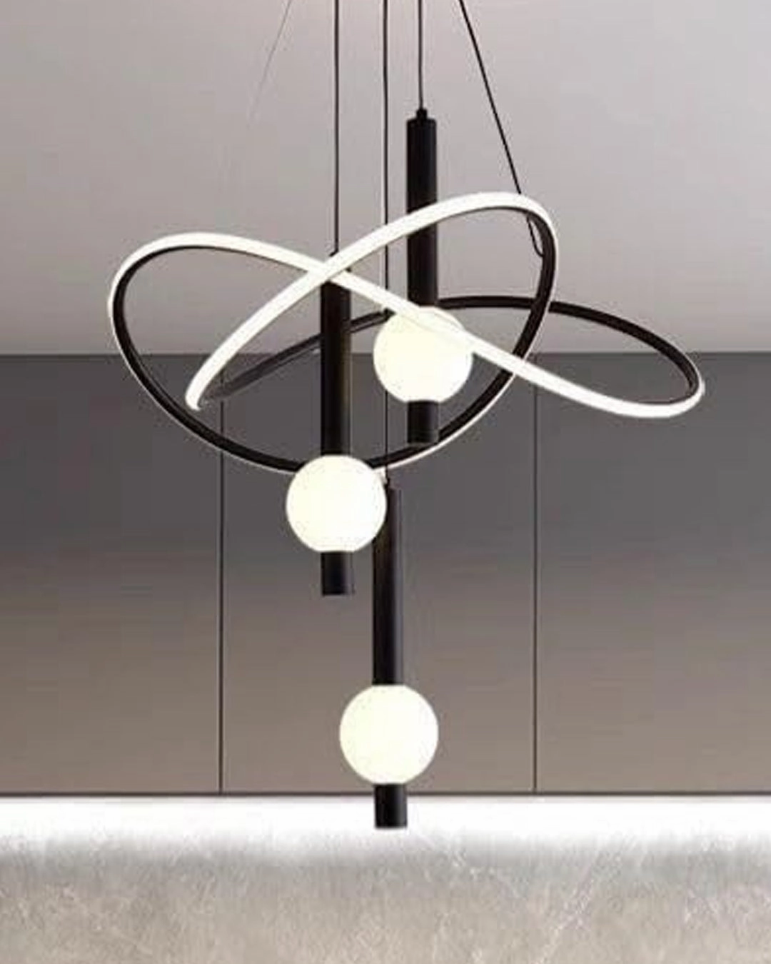 Orbit  LED Globe Infinity Chandelier
