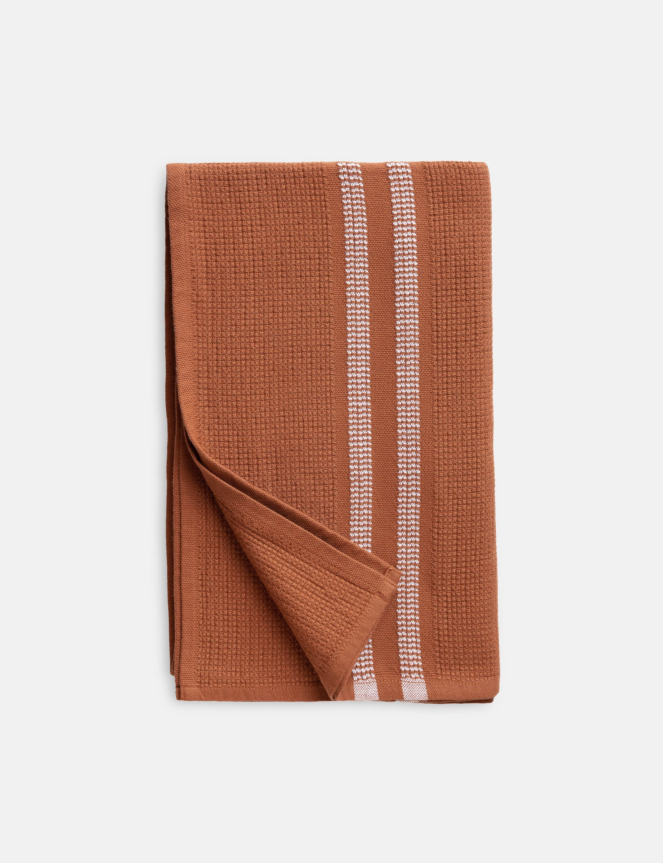 Organic Block Rib Bath Towel by Mungo