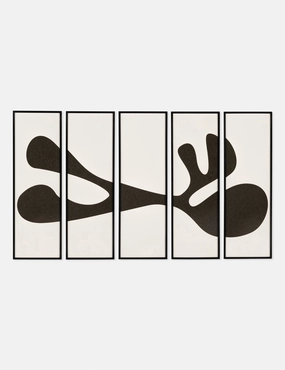 Organic Shape I Wall Art (Set of 5) by FHAS Inhousenordic style wall decor